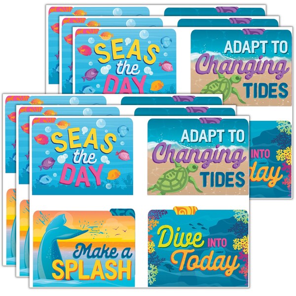 Eureka Seas the Day File Folders, 4 Designs Per Set, 24PK 866455 - main